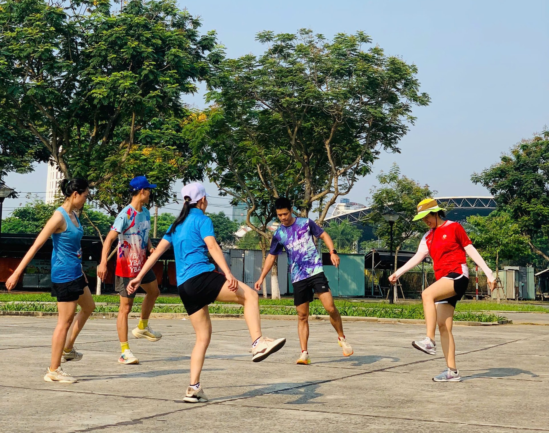Các VĐV Đội tuyển Công an thành phố tích cực tập luyện hằng ngày