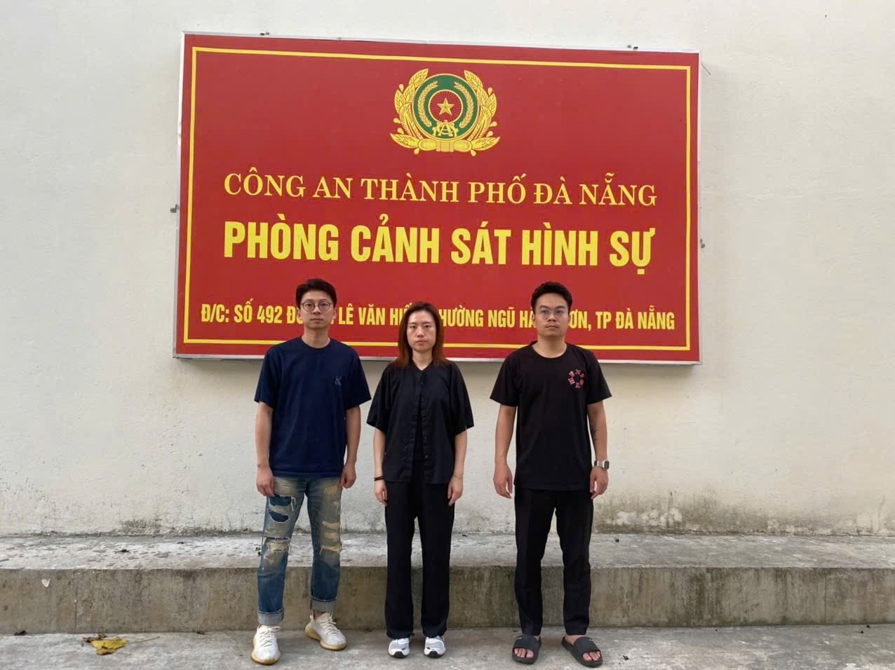Các đối tượng bị tạm giữ. Ảnh: THÀNH CA