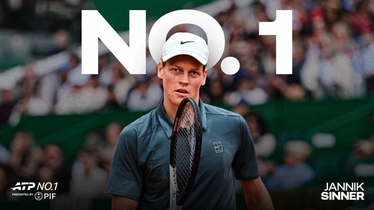 Jannik Sinner ăn mừng chức vô địch Monte Carlo 2026 và ngôi số 1 thế giới
