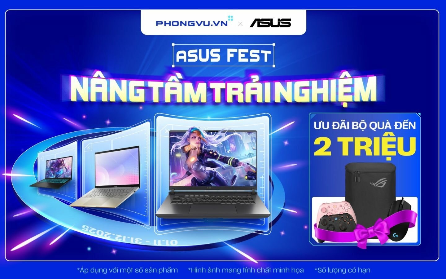 Chương trình khuyến mãi ASUS Fest tại Phong Vũ