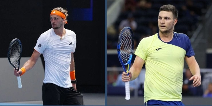 Zverev có kết quả đối đầu ngang bằng so với tay vợt Serbia, Kecmanovic