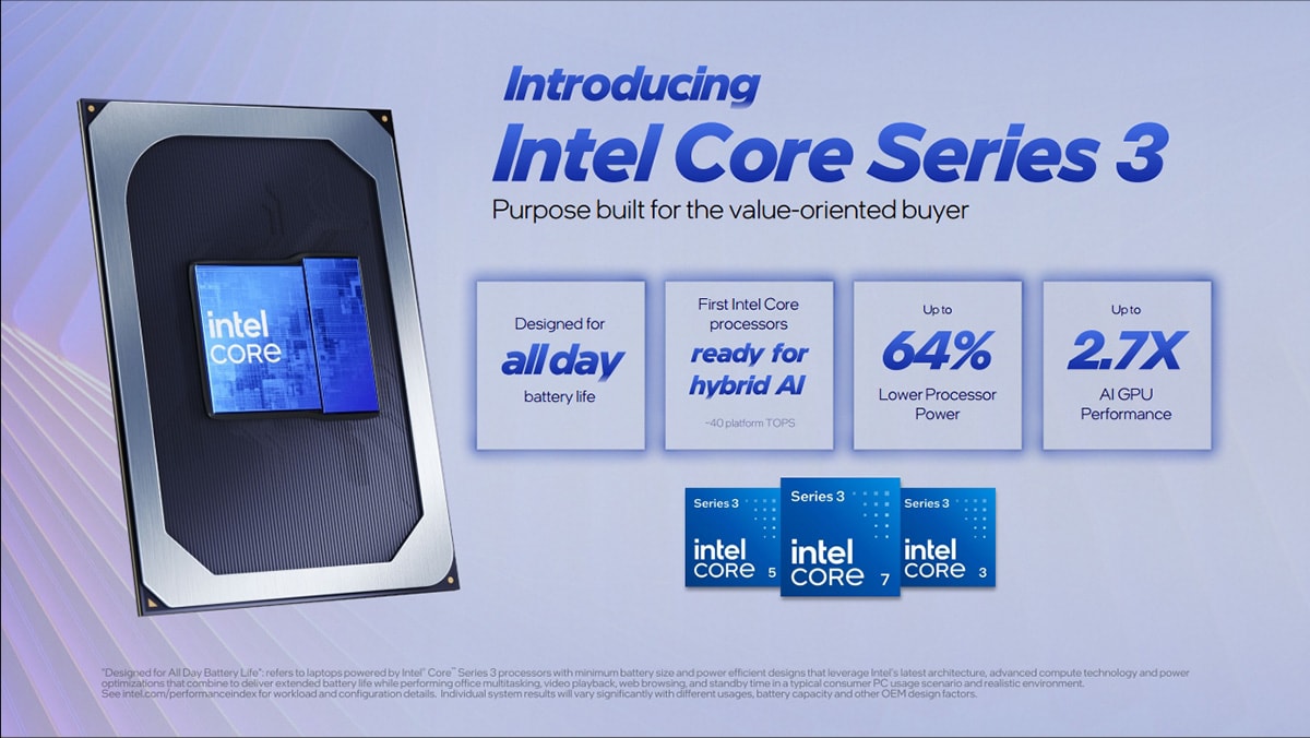 Cải tiến hiệu suất trên dòng chip Intel Core Series 3