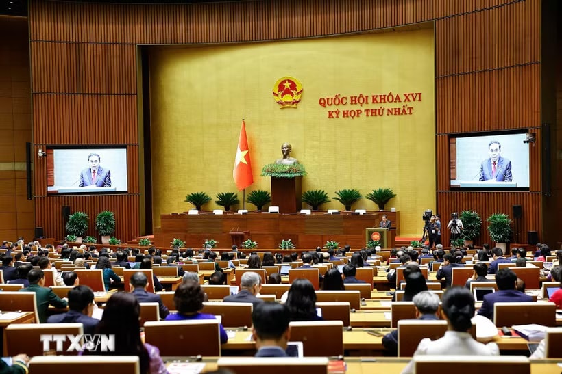 Kỳ họp thứ nhất, Quốc hội khóa XVI. (Nguồn ảnh: TTXVN)