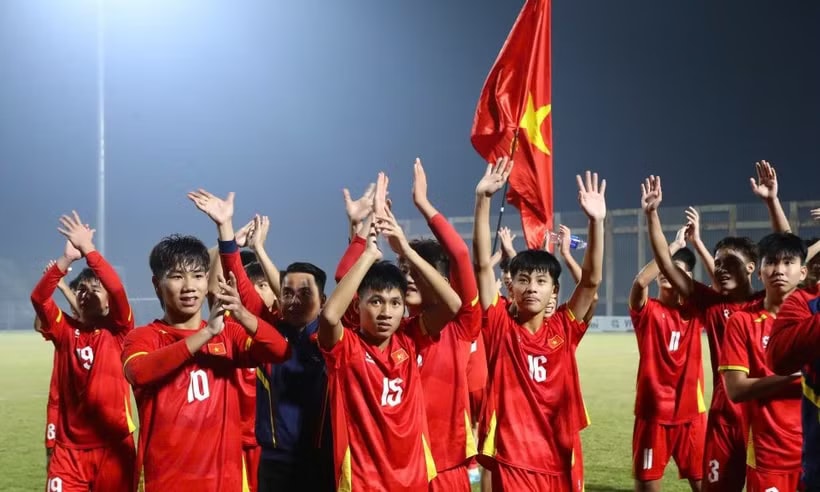 U17 Việt Nam sẵn sàng cho trận gặp U17 Australia. (Nguồn: VFF)