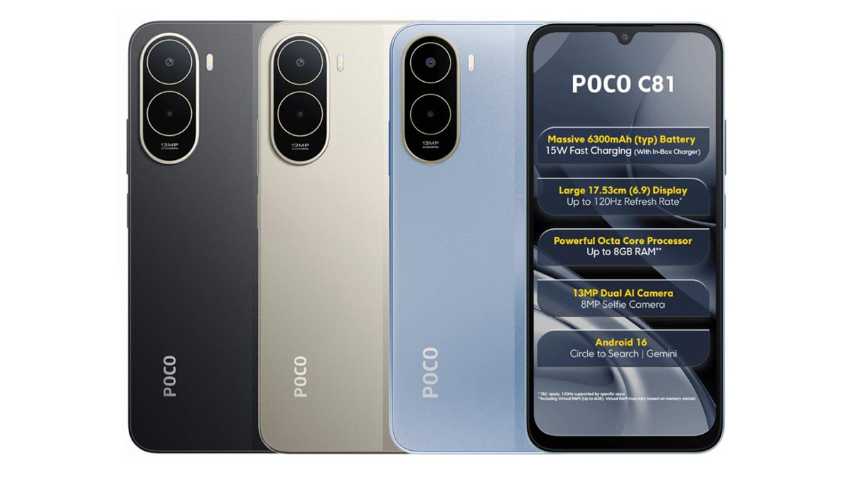 POCO C81 chính thức ra mắt với màn hình 120Hz