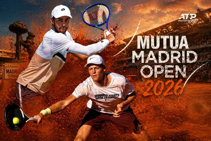 Jannik Sinner thể hiện phong độ ấn tượng tại Madrid Open 2026