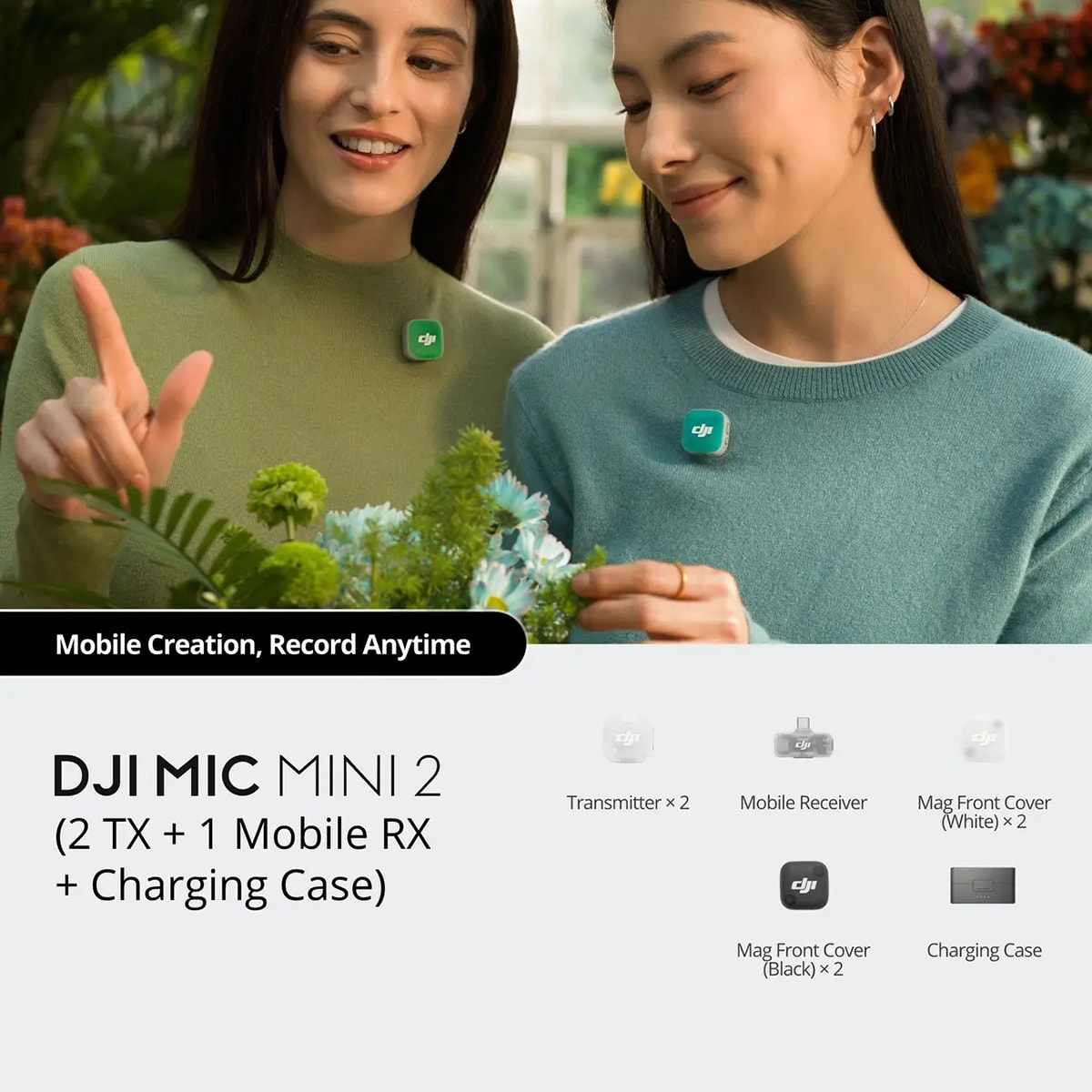 Kích thước nhỏ gọn của DJI Mic Mini 2