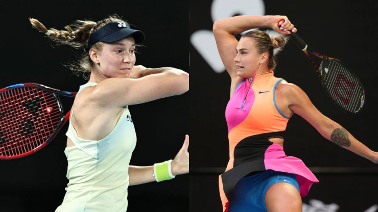 Elena Rybakina và Aryna Sabalenka