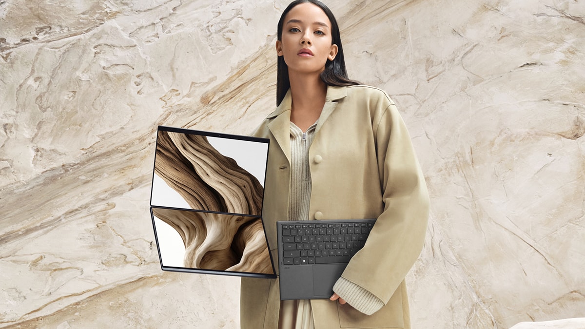 Vật liệu Ceraluminum trên Zenbook DUO 2026