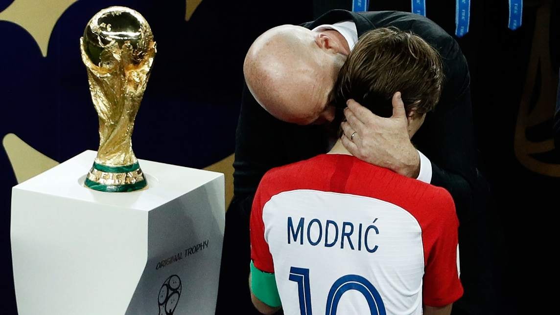 Modric dẫn dắt đội tuyển Croatia tại World Cup 2018.