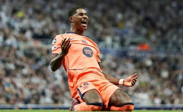 Marcus Rashford trong màu áo Barcelona tại Spotify Camp Nou