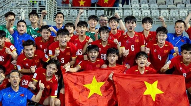 Niềm vui, niềm tự hào của U17 Việt Nam.