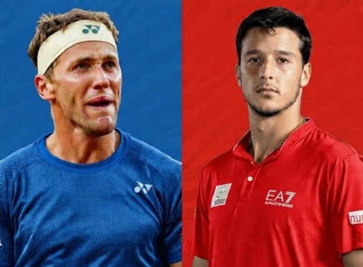 Casper Ruud đối đầu hiện tượng Luciano Darderi tại bán kết đơn nam