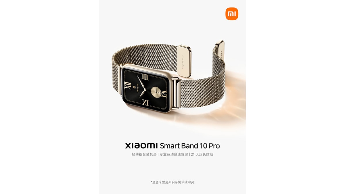 Xiaomi Smart Band 10 Pro ra mắt ngày 21/5
