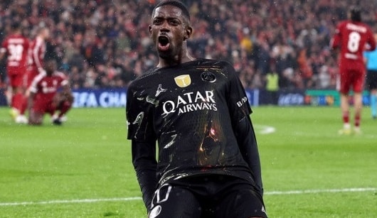 Ousmane Dembele và các đồng đội tập luyện chuẩn bị cho trận chung kết quan trọng với Arsenal.