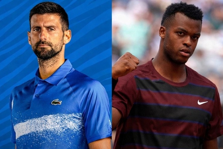 Djokovic và đối thủ Perricard tại Roland Garros