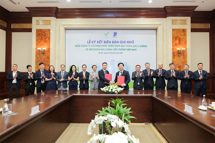 Lễ ký kết thỏa thuận hợp tác giữa V-Green và VNPT