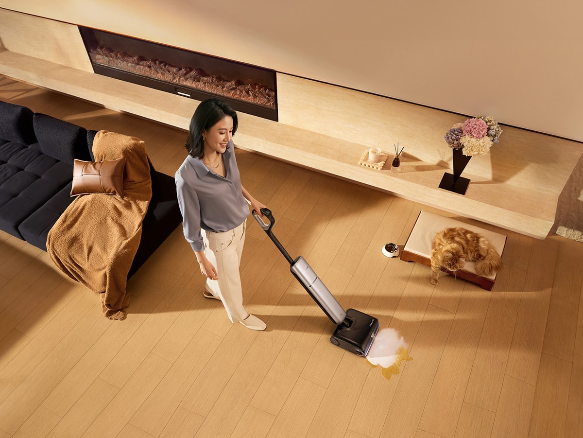 Công nghệ tự làm sạch bằng hơi nước siêu nhiệt trên Dreame H16 Pro TriForce