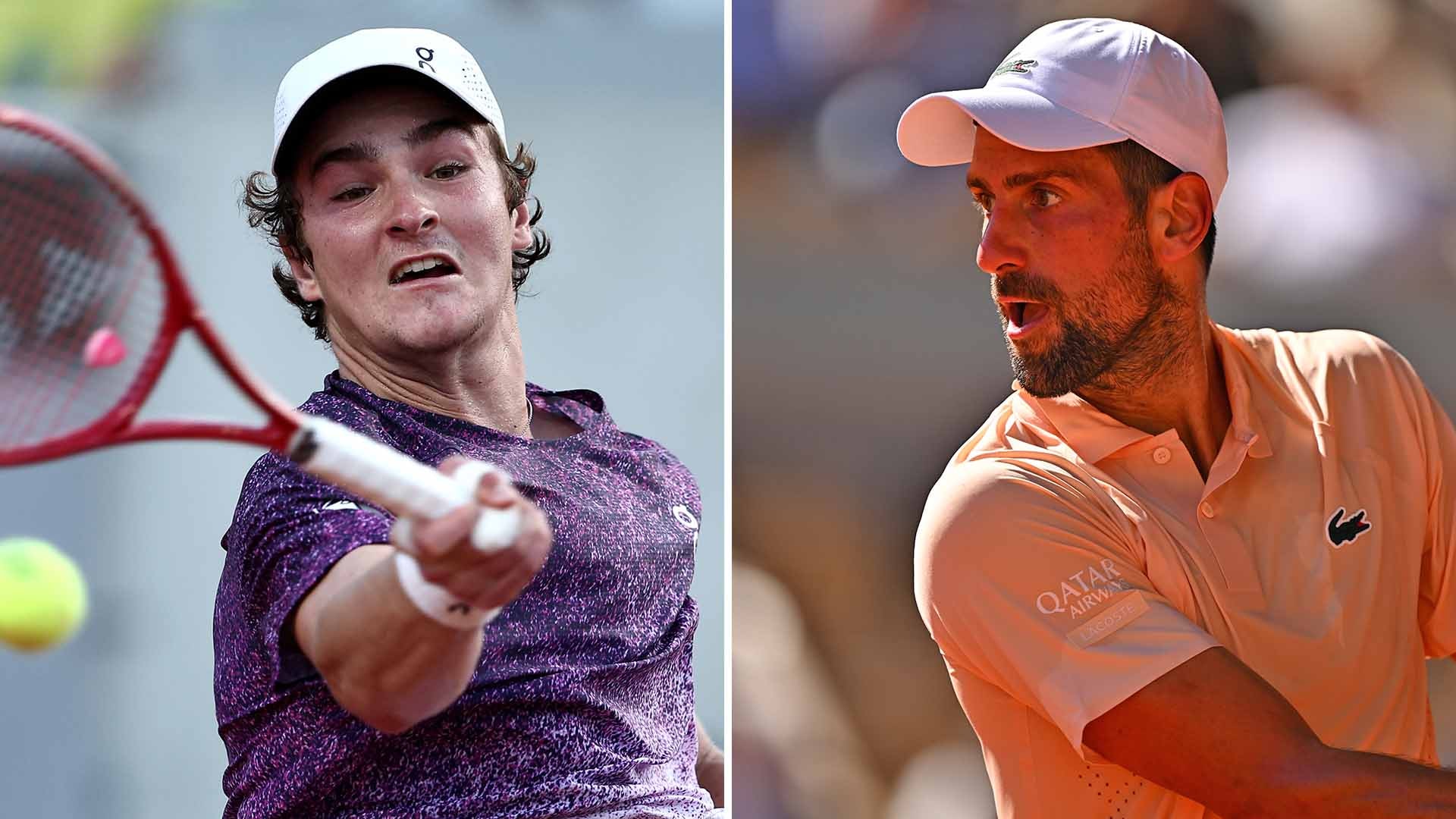 Joao Fonseca đối đầu Novak Djokovic tại vòng 3 Roland Garros 2026