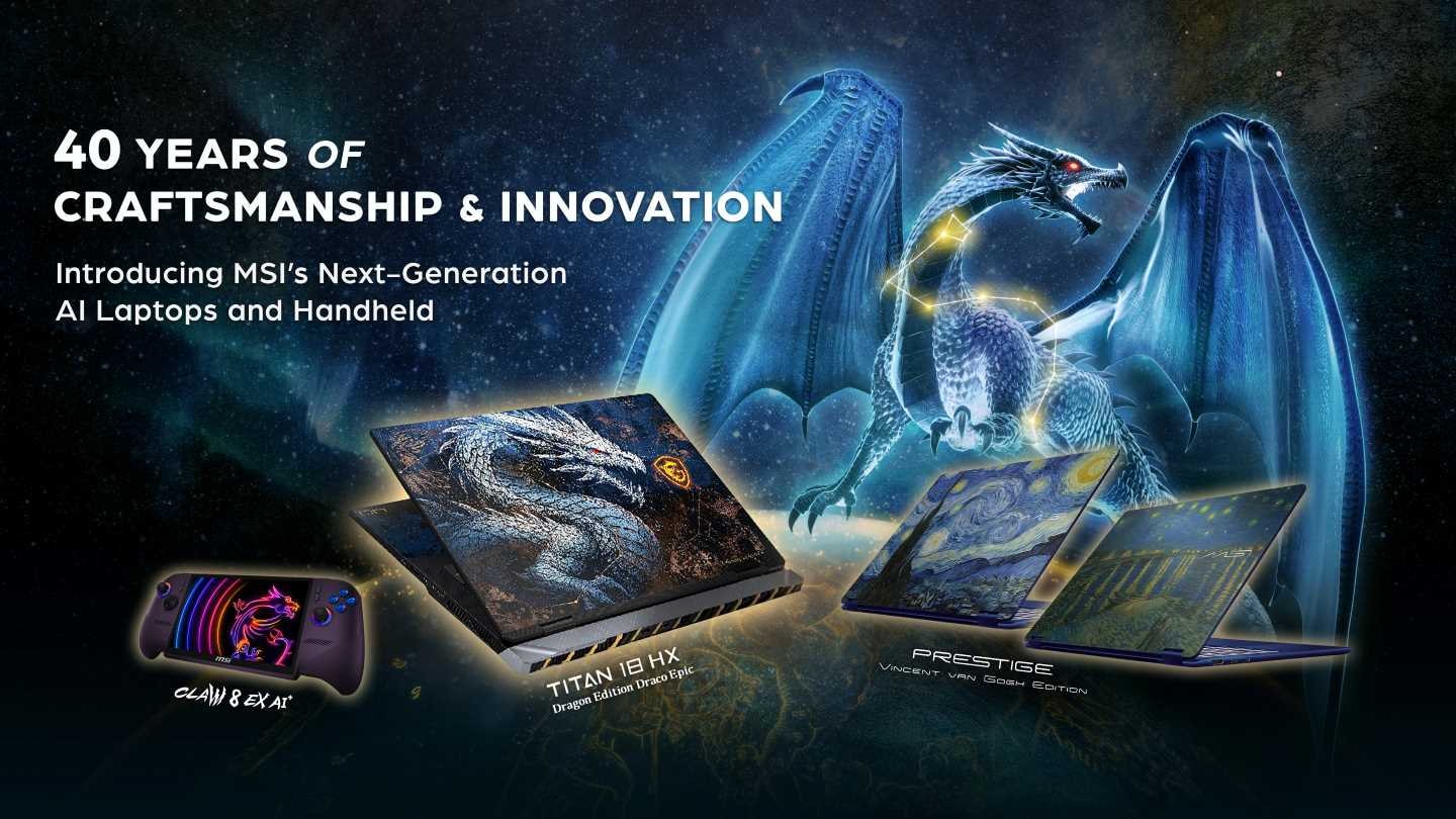Laptop MSI Titan 18 HX Dragon Edition Draco Epic tại COMPUTEX 2026