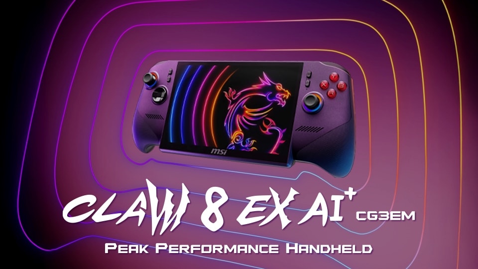 Máy chơi game cầm tay MSI Claw 8 EX AI+
