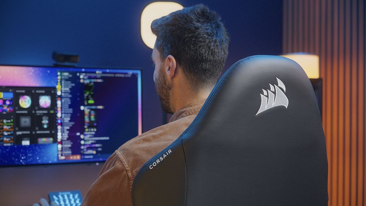 Cận cảnh ghế gaming CORSAIR TC80 với thiết kế công thái học