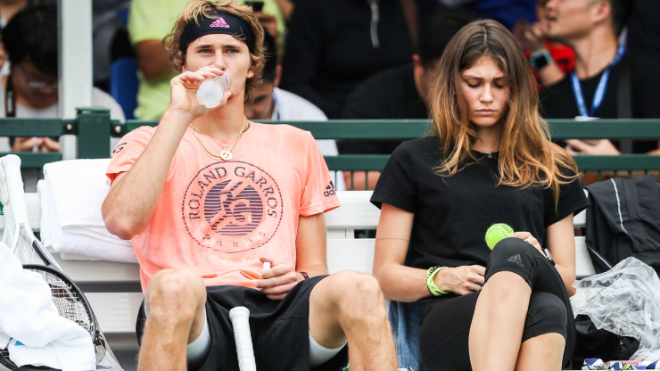 Alexander Zverev và bạn gái cũ Olga Sharypova