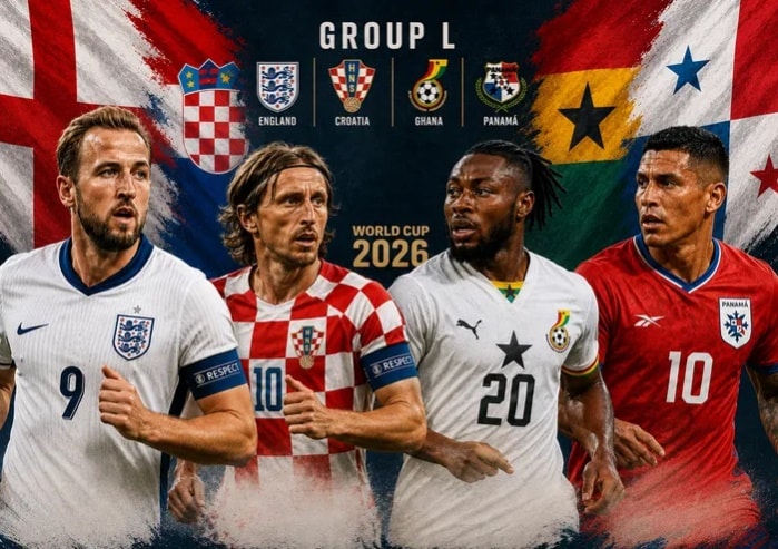 Bảng L World Cup 2026 với sự góp mặt của các đội bóng mạnh