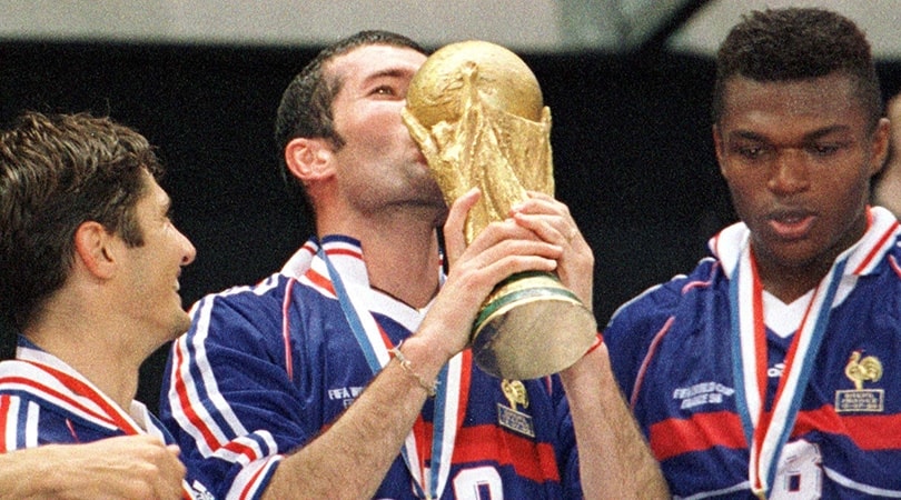 Zinedine Zidane vô địch World Cup 1998