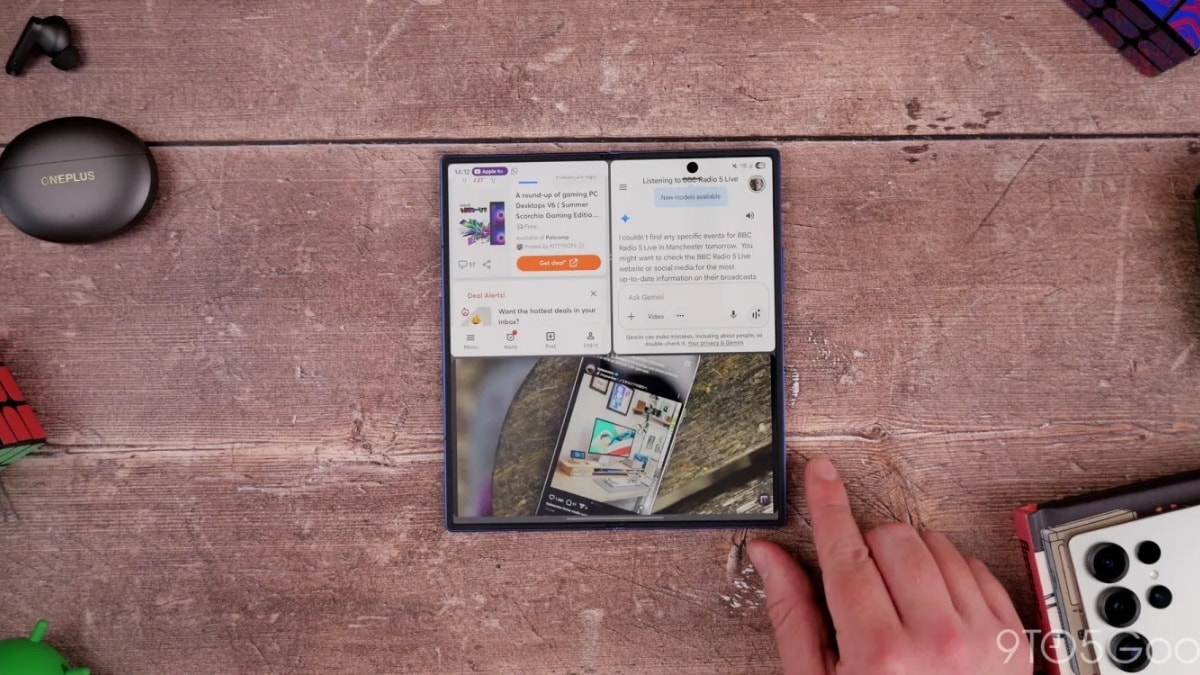 Tính năng Ưu tiên thông báo và Tóm tắt tệp trên Galaxy Z Fold7