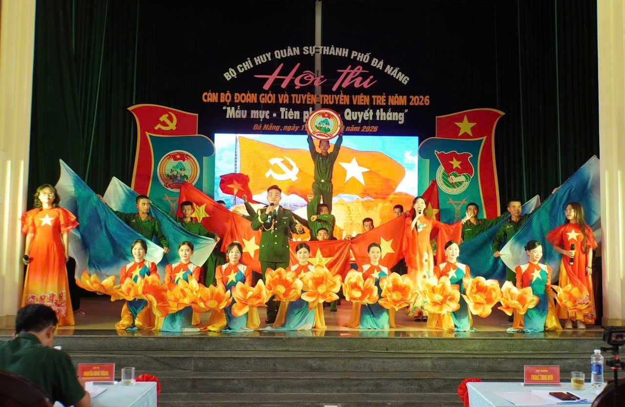 Phần thi Tuyên truyền viên trẻ được các đơn vị đầu tư công phu