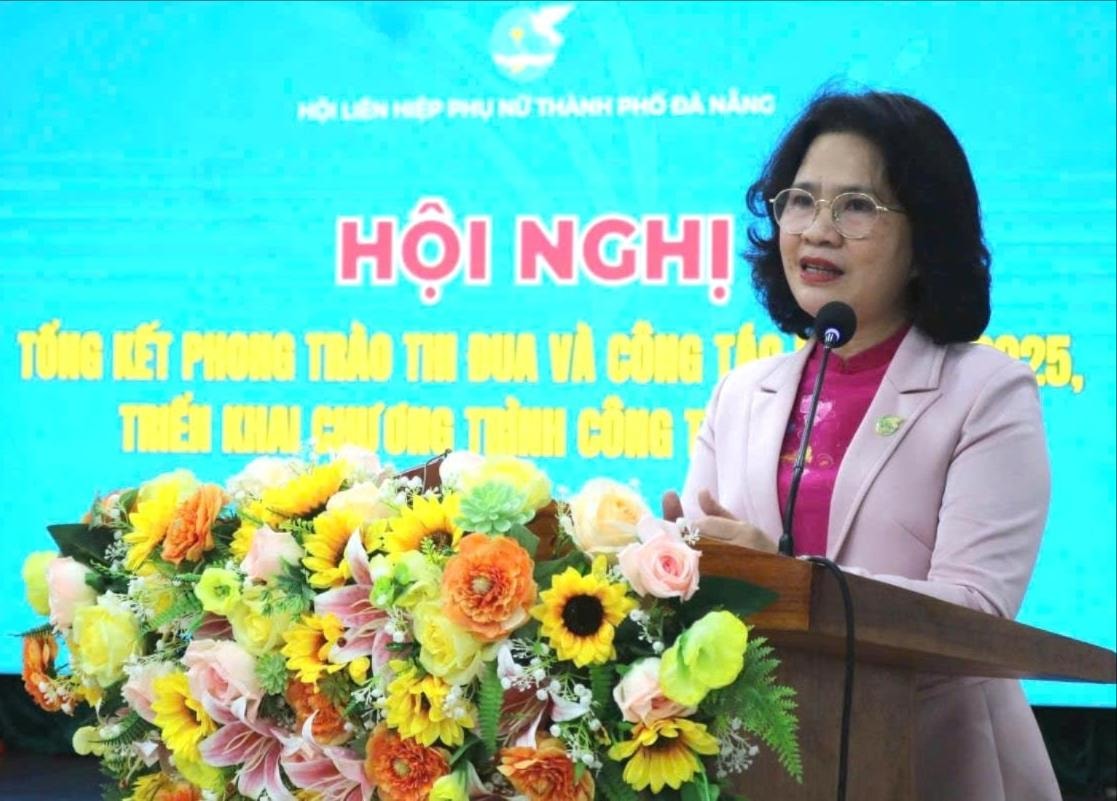 Chủ tịch Hội Liên hiệp Phụ nữ thành phố Đà Nẵng Hoàng Thị Thu Hương.