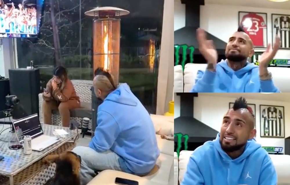 Arturo Vidal bày tỏ sự thán phục trước màn trình diễn của Lionel Messi qua sóng livestream