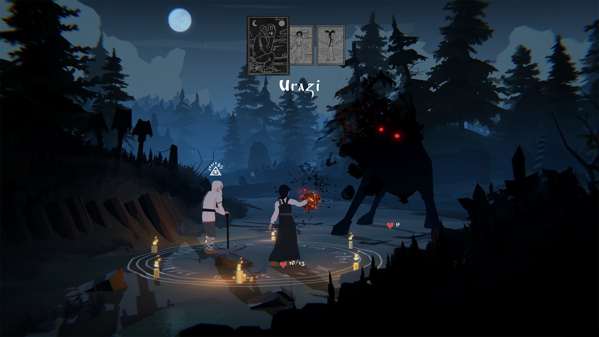 Trận chiến trong game Black Book sử dụng hệ thống thẻ bài.
