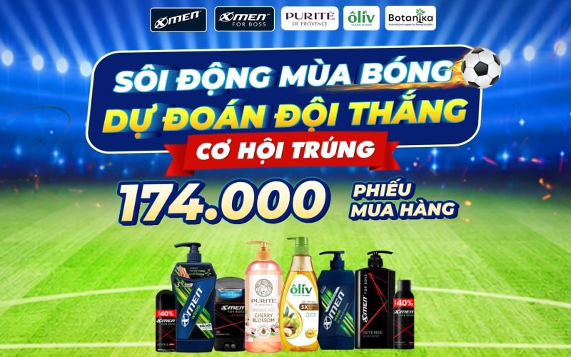 Chương trình Sôi động mùa bóng dự đoán đội thắng cùng Marico tại Bách hóa XANH