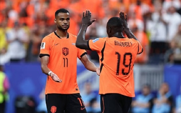 Brian Brobbey ăn mừng bàn thắng trong trận đấu với Thụy Điển tại World Cup 2026