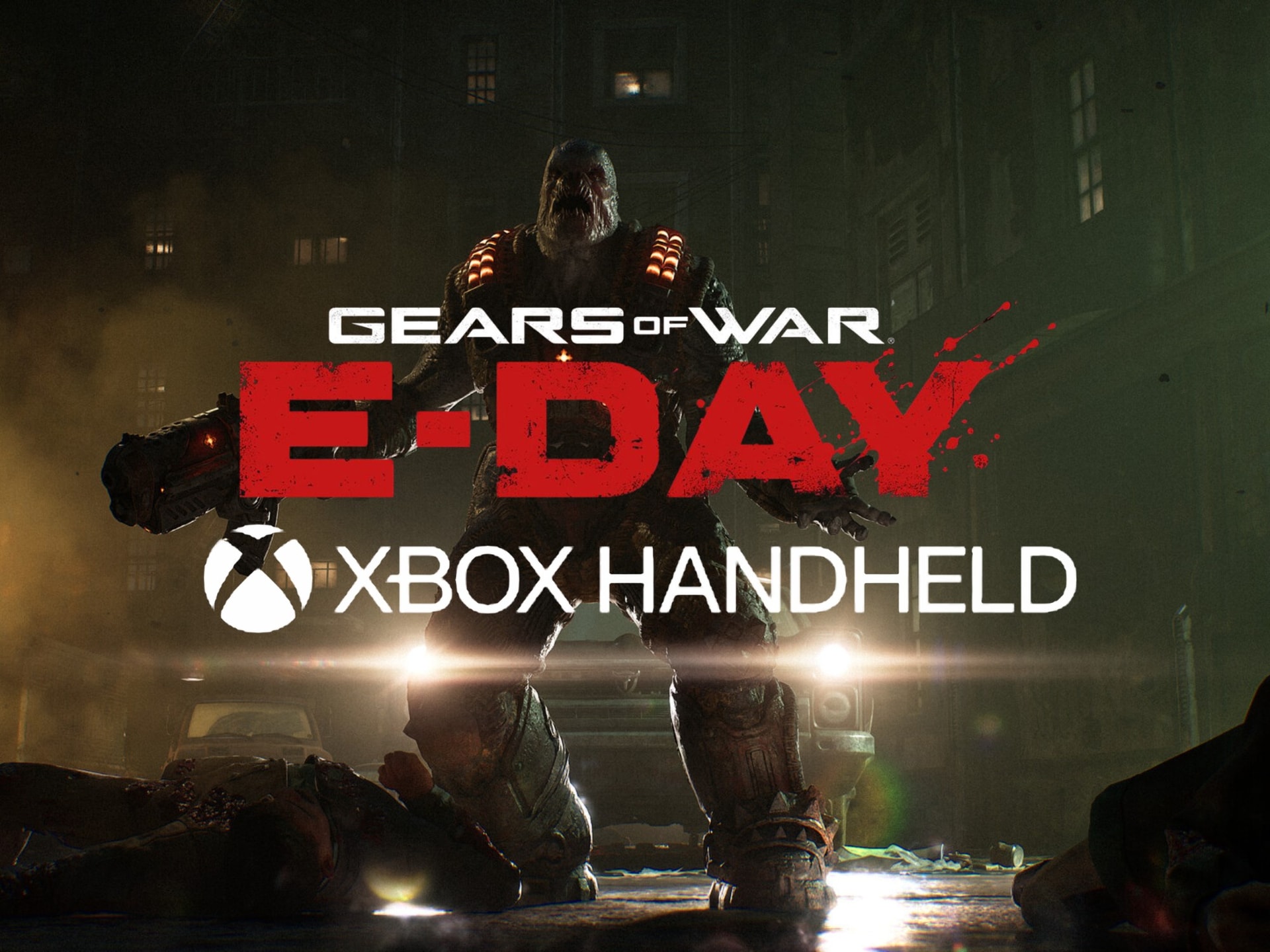 Logo Xbox Handheld xuất hiện trên banner game Gears of War: E-Day