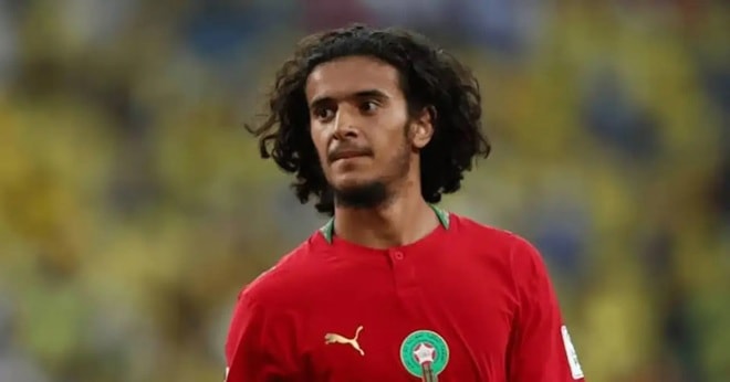 Tiền vệ Ayyoub Bouaddi trong màu áo đội tuyển Morocco tại World Cup 2026