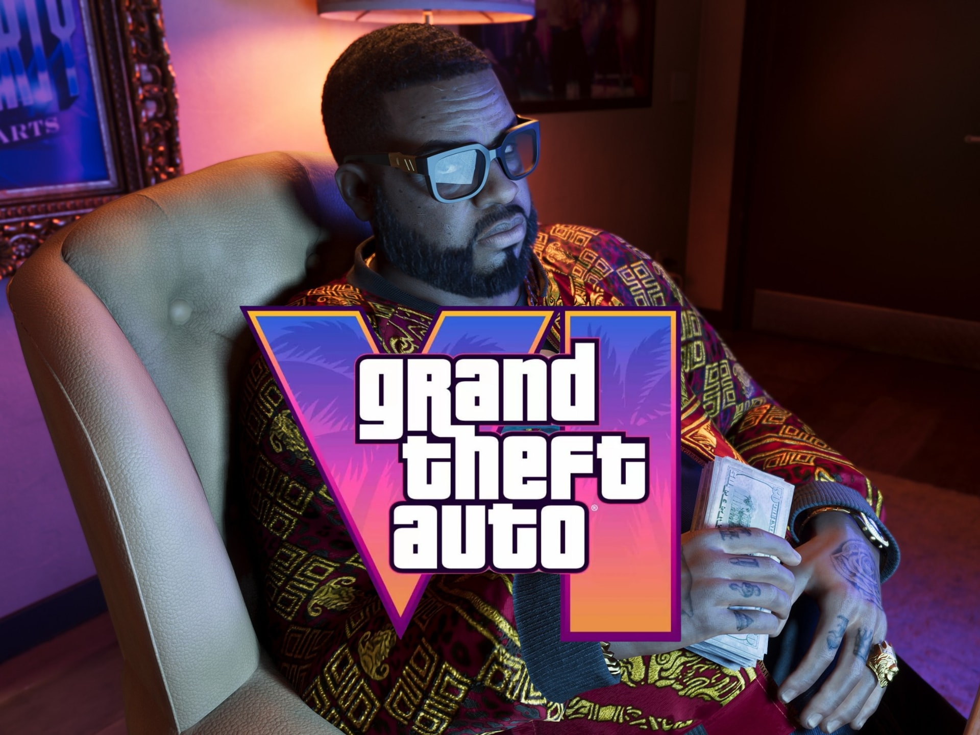 Banner quảng bá mức giá đặt trước của GTA 6 với hình ảnh minh họa Boobie Ike