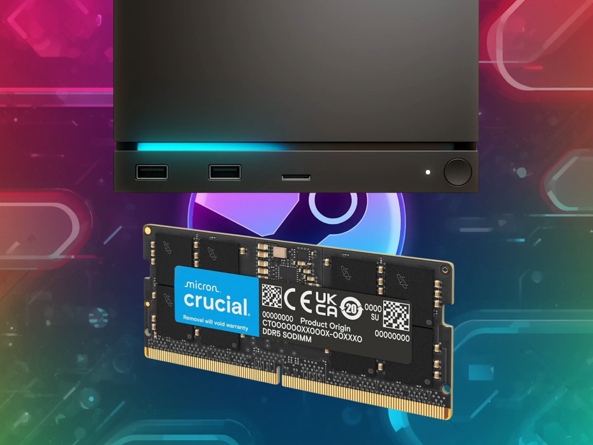 Steam Machine trang bị một thanh RAM DDR5 đơn kênh
