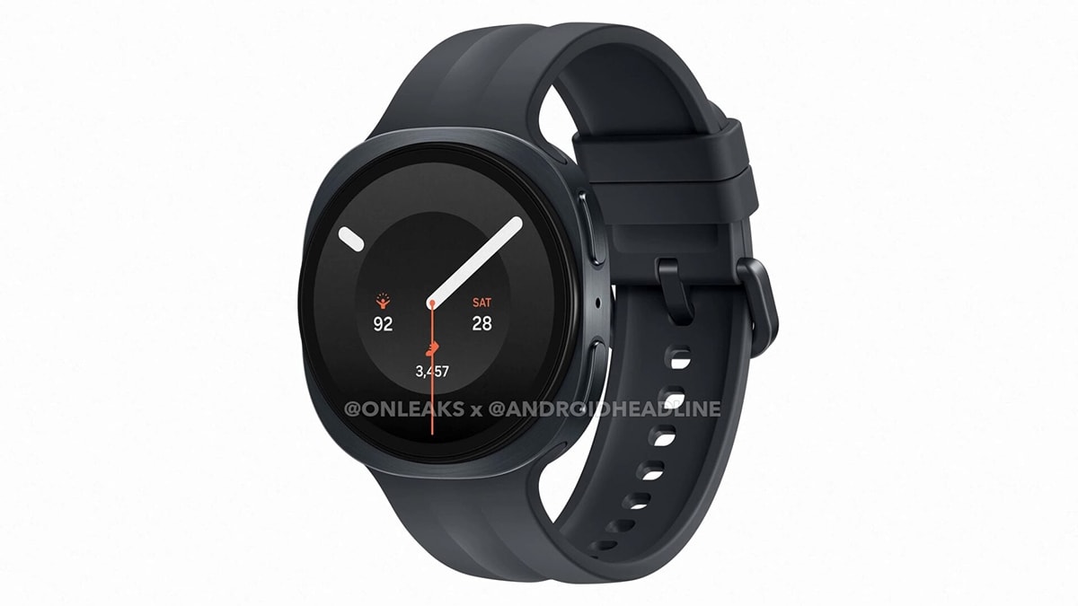 Cận cảnh khung viền và nút bấm trên Galaxy Watch9