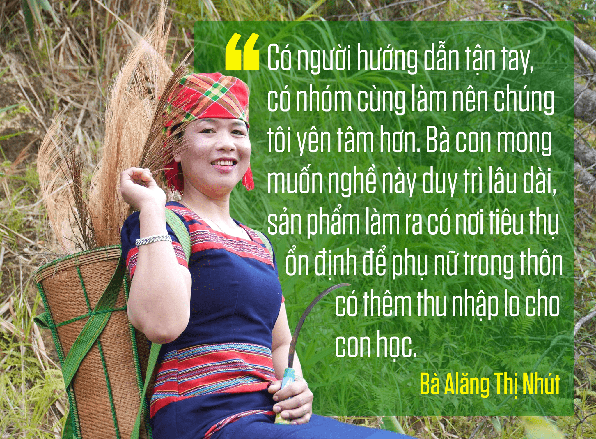 Chân dung bà Alăng Thị Nhú