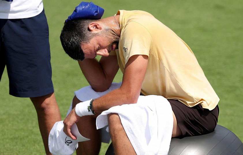Novak Djokovic tập luyện chuẩn bị cho Wimbledon 2026