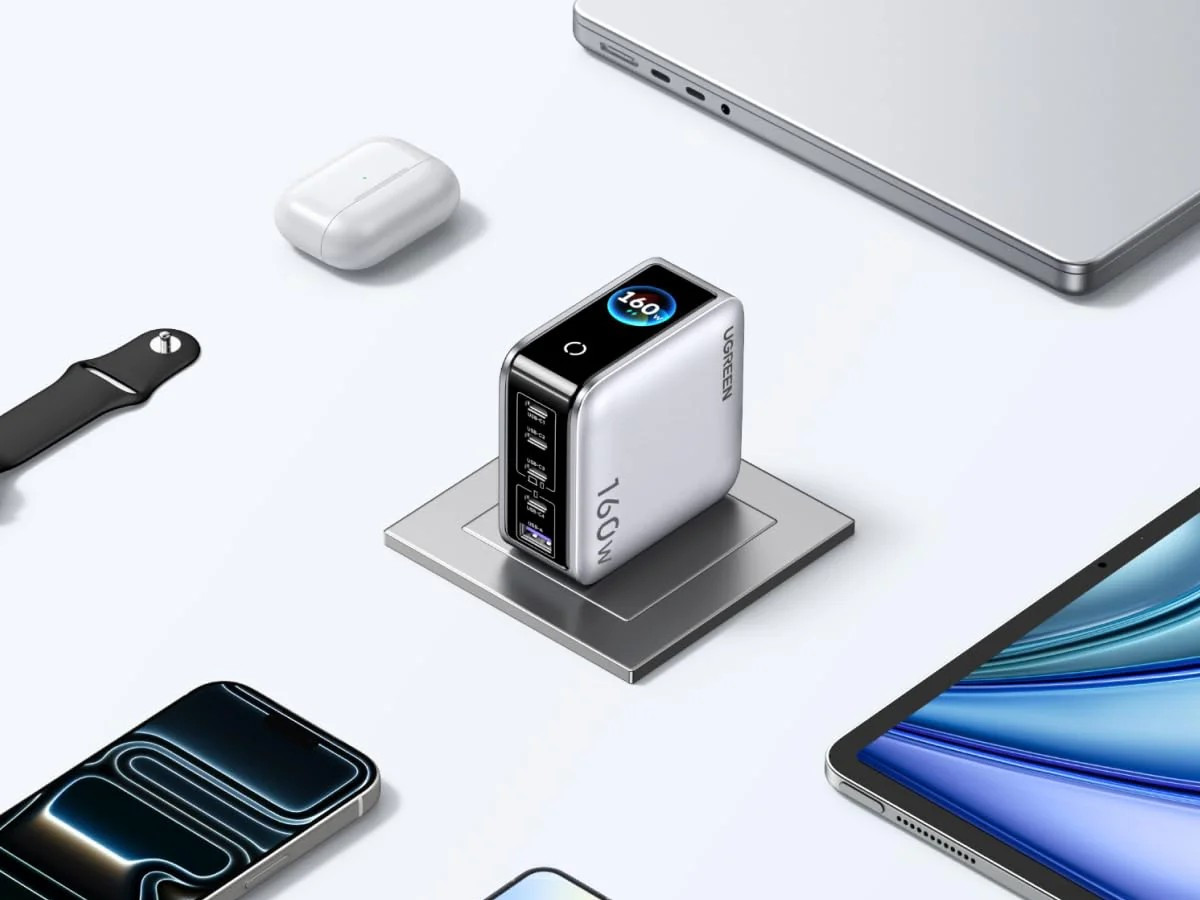 Bộ sạc Ugreen Nexode Pro 160W USB-C hiện đã có mặt tại châu Âu