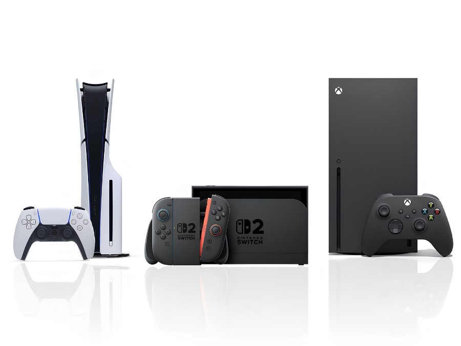 Ba dòng máy chơi game phổ biến PS5, Switch 2 và Xbox Series X