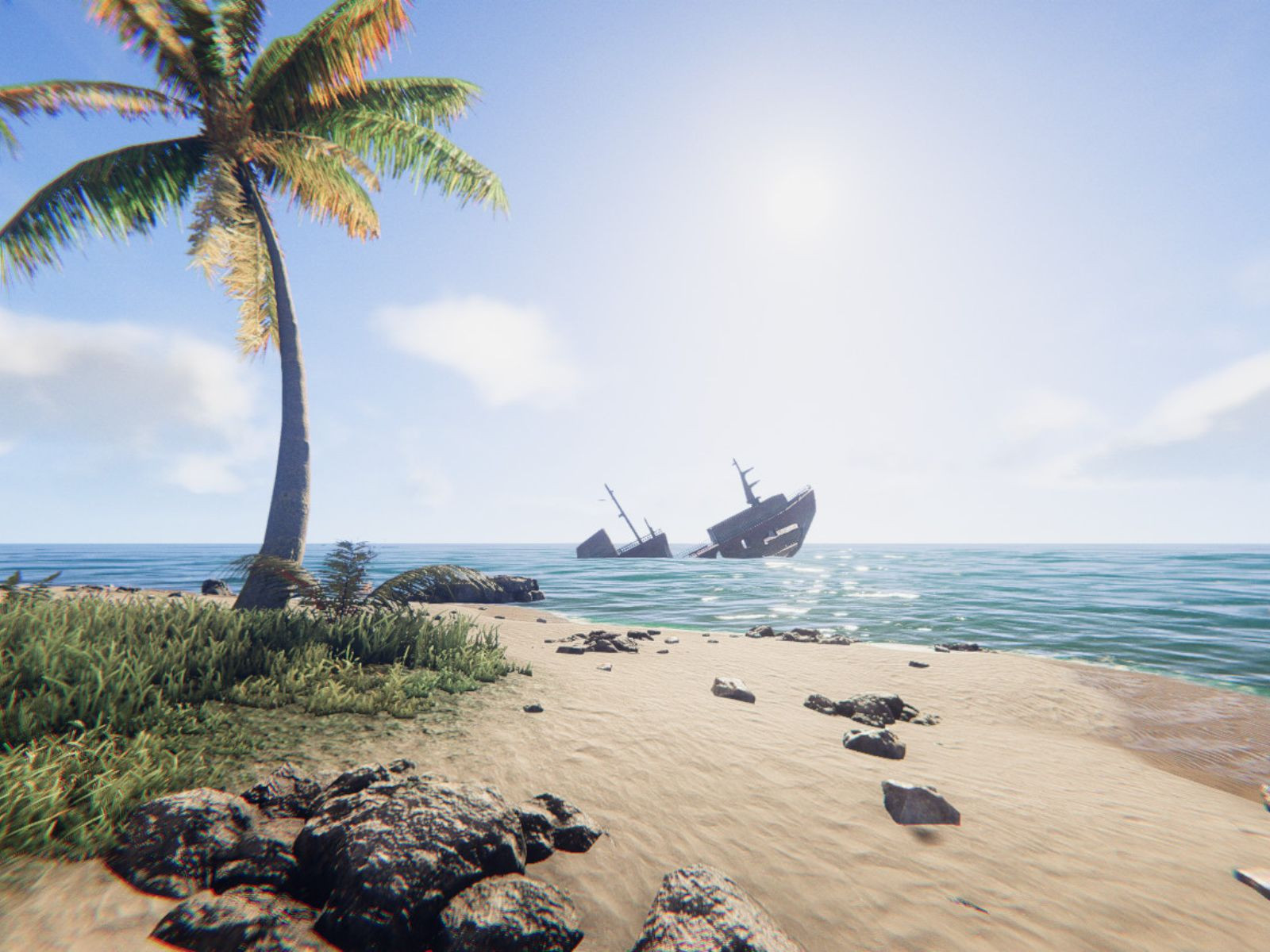 Hình ảnh một vụ đắm tàu trong Project Castaway.