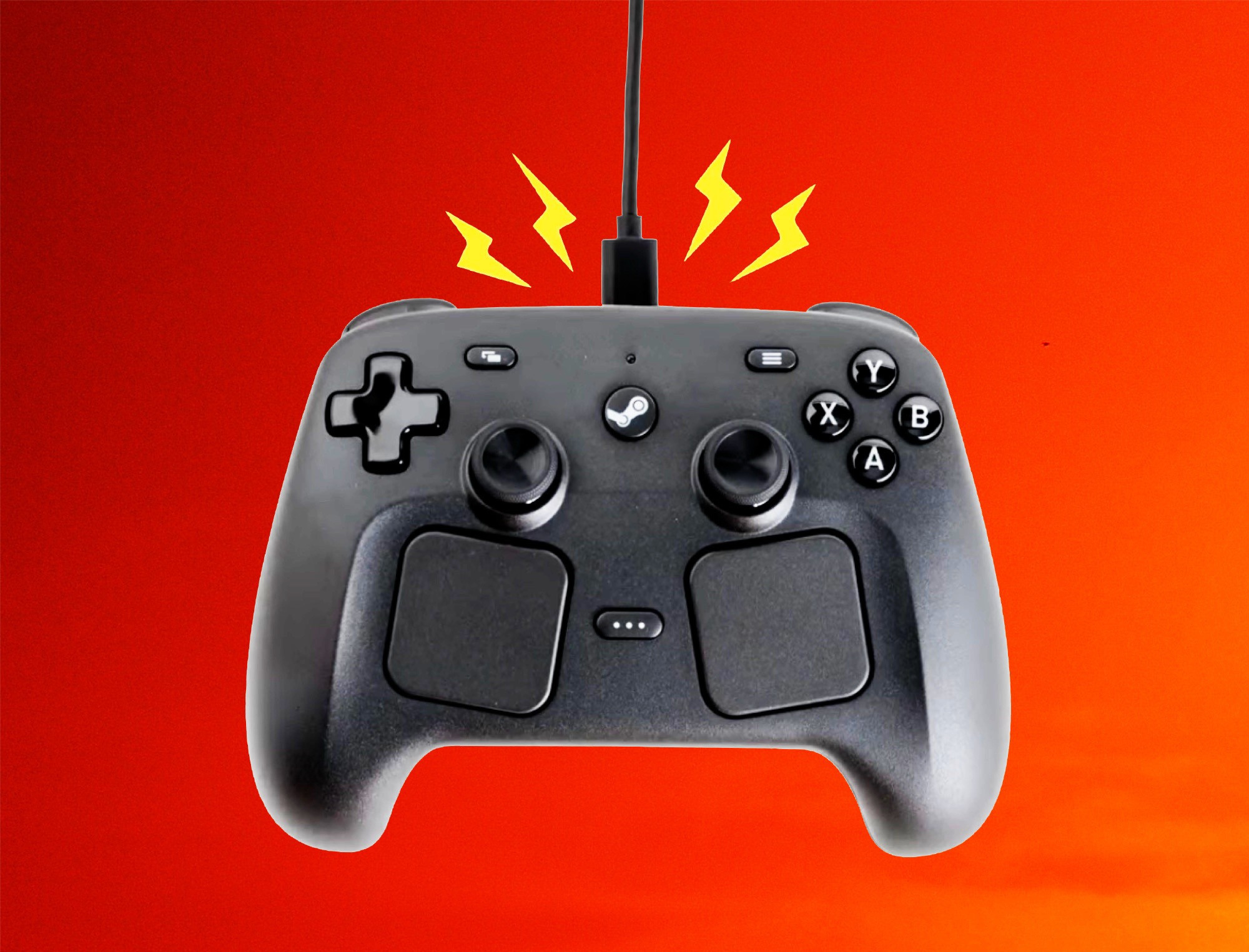 Steam Controller di chuyển trên mặt bàn nhờ motor rung.