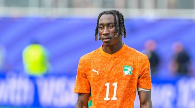 Yan Diomande trong màu áo đội tuyển quốc gia tại World Cup 2026.
