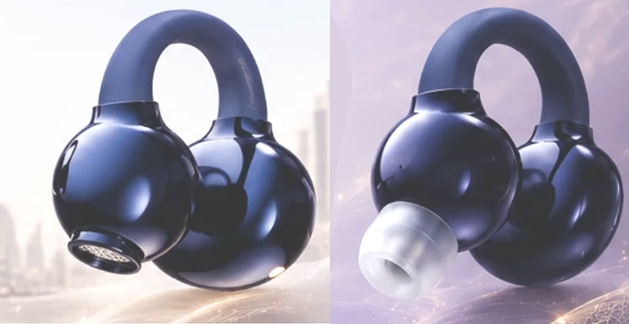 Tai nghe kẹp tai Kinera Sylvie với thiết kế linh hoạt có thể chuyển đổi giữa chế độ open-ear và in-ear.