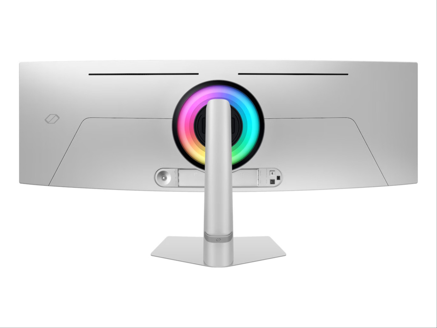 Mặt sau màn hình Samsung Odyssey OLED G9 (G93SD) với hệ thống đèn RGB.